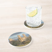 Caernarfon Castle Wales. Zandsteen Onderzetter (Zijkant)