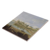 Caernarvon Castle, c.1745-50 (olie op canvas) Tegeltje (Zijkant)