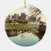 Caerphilly Castle, Wales Keramisch Ornament (Achterkant)