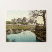 Caerphilly Castle, Wales Legpuzzel (Horizontaal)