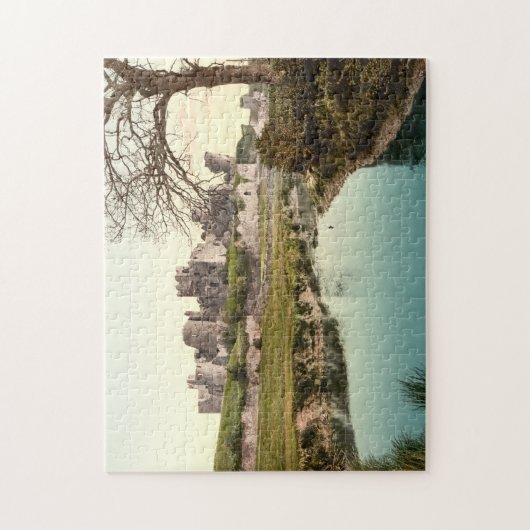 Caerphilly Castle, Wales Legpuzzel (Verticaal)