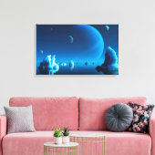 Caerulea Canvas Afdruk (Insitu (Woonkamer))