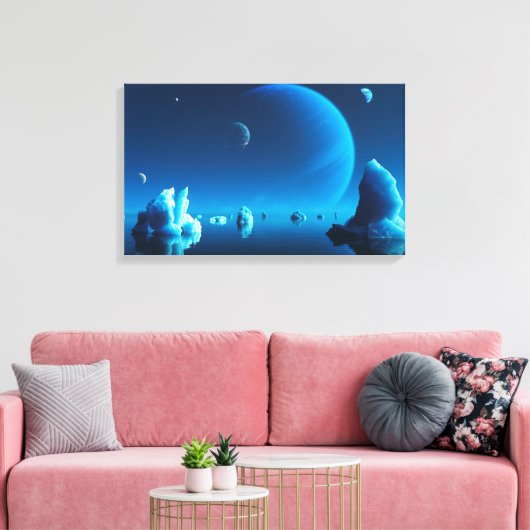 Caerulea Canvas Afdruk (Insitu (Woonkamer))