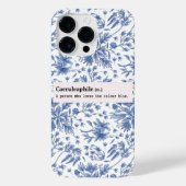 CAERULEAPHILE BLAUWE BLOEM NATUUR iPhone HOESJE (Achterkant)