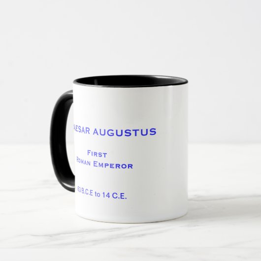 Caesar Augustus* Mug / Caesar Augustus tazza Mok (Voorkant links)