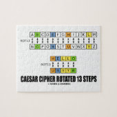 Caesar Cipher geroteerde 13 stappen (vervanging) Legpuzzel (Horizontaal)