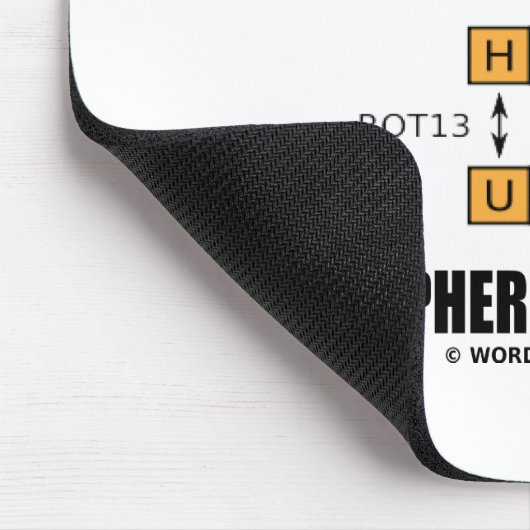 Caesar Cipher roteerde 13 stappen Cryptografie Muismat (Hoek)