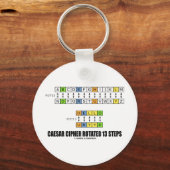 Caesar Cipher roteerde 13 stappen (cryptografie) Sleutelhanger (Voorkant)