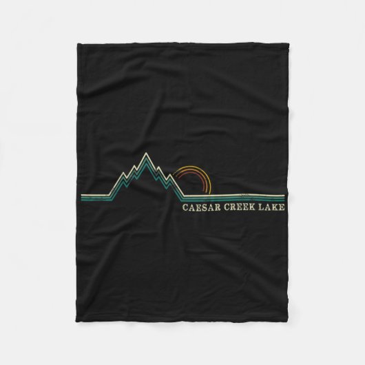 Caesar Creek Lake Fleece Deken (Voorkant)