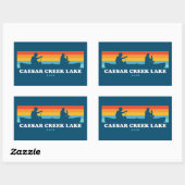 Caesar Creek Lake Ohio Canoe Rechthoekige Sticker (Vel)