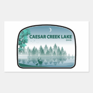 Caesar Creek Lake Ohio Herten Rechthoekige Sticker