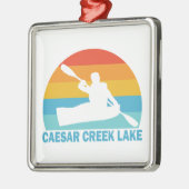Caesar Creek Lake Ohio Kayak Metalen Ornament (Links)