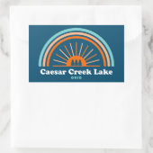 Caesar Creek Lake Ohio Rainbow Rechthoekige Sticker (Tas)