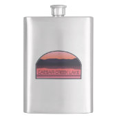 Caesar Creek Lake Ohio Red Sunrise Flacon (Voorkant)