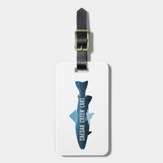 Caesar Creek Lake Ohio Vis Bagagelabel (Voorkant verticaal)