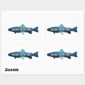 Caesar Creek Lake Ohio Vis Rechthoekige Sticker (Vel)