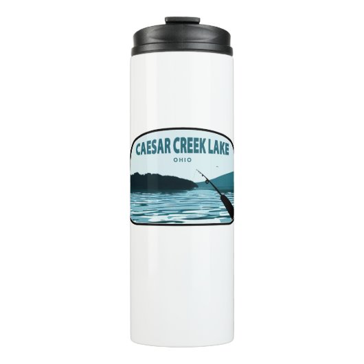 Caesar Creek Lake Ohio Vistanghengel Thermosbeker (Voorkant)