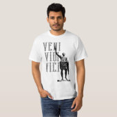 Caesar Motivatie Quote Veni Vidi Vici Mannen T-shirt (Voorkant volledig)
