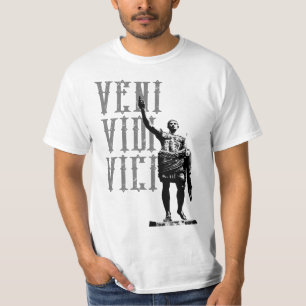 Caesar Motivatie Spreuk Veni Vidi Vici Mens T-shirt