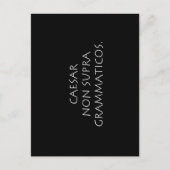 Caesar non supra grammaticos briefkaart (Voorkant)