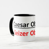 Caesar Obama of Seizer Obama Coffee Mok (Voorkant links)