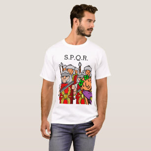 Caesar Photo-Bomb Roman Legion Selfie S.P.Q.R. T-shirt