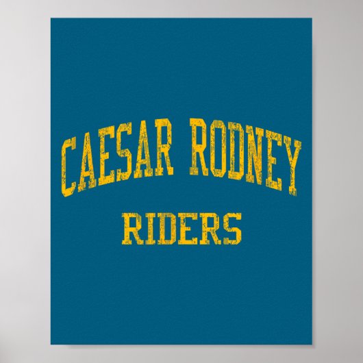 Caesar Rodney High School Hs Kunstwerk Poster (Voorkant)