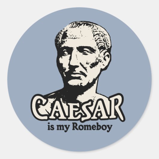 Caesar Romeboy Ronde Sticker (Voorkant)