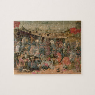 Caesar Triumphing in Battle (tempera op panel) Legpuzzel