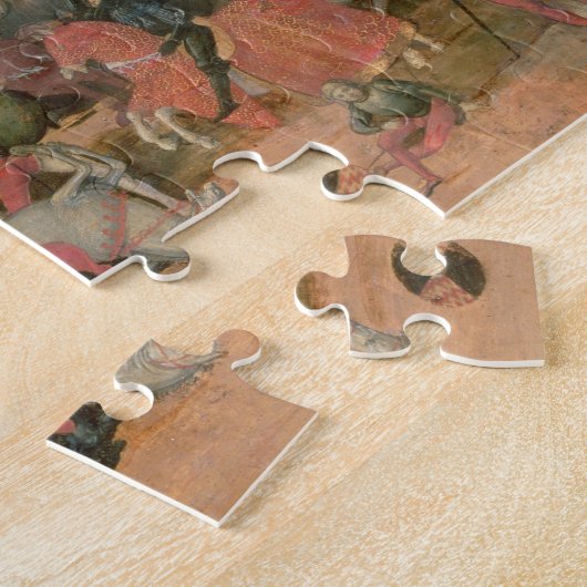 Caesar Triumphing in Battle (tempera op panel) Legpuzzel (Zijkant)