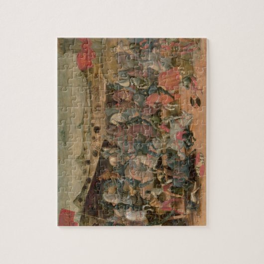 Caesar Triumphing in Battle (tempera op panel) Legpuzzel (Verticaal)