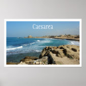 Caesarea Beach, Caesarea, Israël Poster (Voorkant)