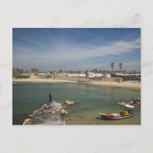 Caesarea ruïnes van de haven gebouwd door Herodes  Briefkaart