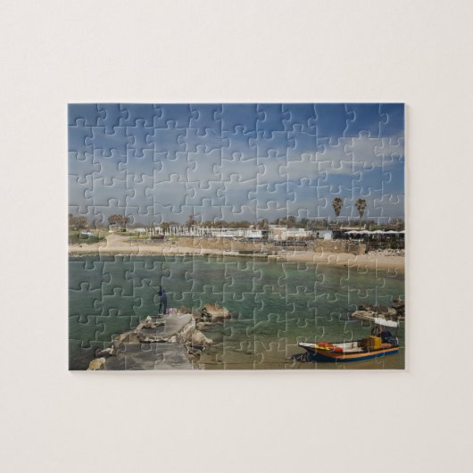 Caesarea ruïnes van de haven gebouwd door Herodes  Legpuzzel (Horizontaal)