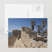 Caesarea ruins of port built by Herod the Great Briefkaart (Voorkant / Achterkant)