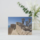 Caesarea ruins of port built by Herod the Great Briefkaart (Staand voorkant)