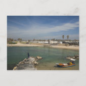 Caesarea ruins of port built by Herod the Great Briefkaart (Voorkant)