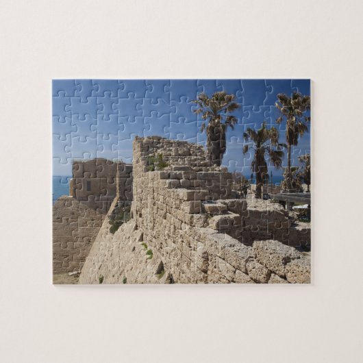 Caesarea ruins of port built by Herod the Great Legpuzzel (Horizontaal)