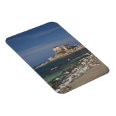 Caesarea ruins of port built by Herod the Great Magneet (Rechterzijde)