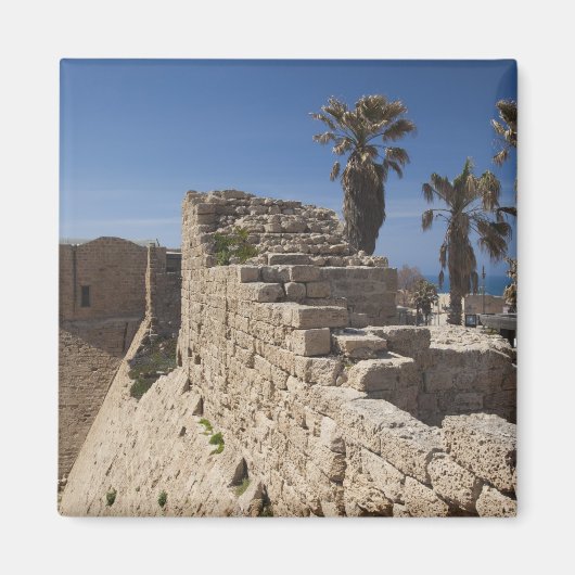 Caesarea ruins of port built by Herod the Great Magneet (Voorkant)