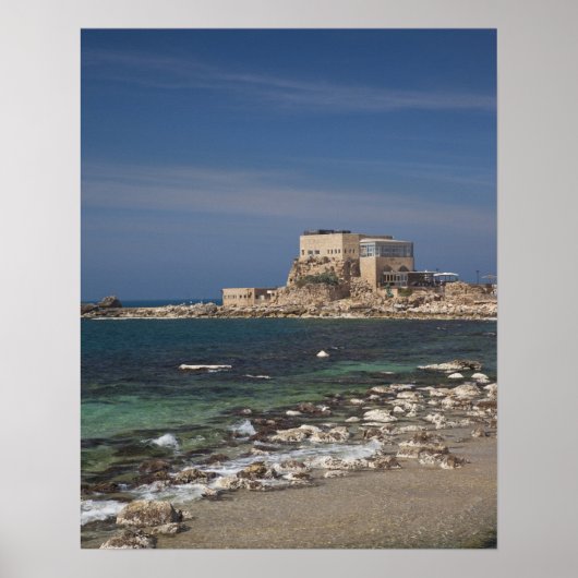 Caesarea ruins of port built by Herod the Great Poster (Voorkant)