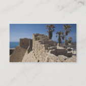 Caesarea ruins of port built by Herod the Great Visitekaartje (Achterkant)