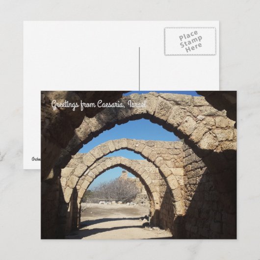 Caesaria, Israël Briefkaart (Voorkant / Achterkant)