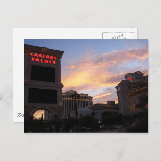Caesars Sunset Briefkaarten (Voorkant / Achterkant)