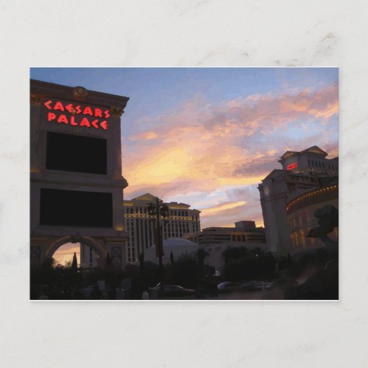 Caesars Sunset Briefkaarten (Voorkant)