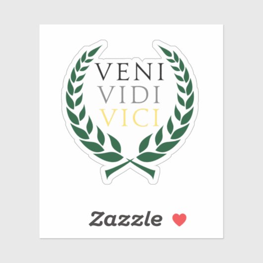 Caesar's Veni Vidi Vici Sticker (Vel)