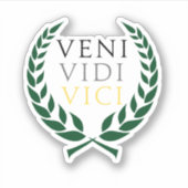 Caesar's Veni Vidi Vici Sticker (Voorkant)