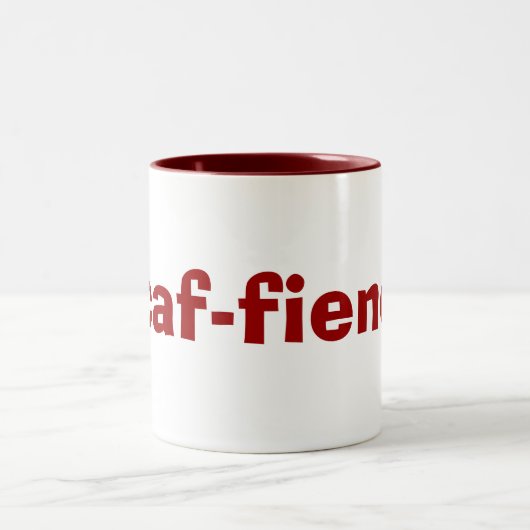 caf-fiend Mok voor Coffee- en Tea-adviseurs (Center)