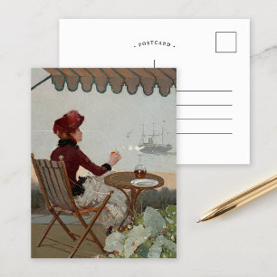 Café aan zee   Jean Béraud Briefkaart