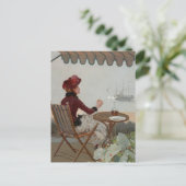 Café aan zee | Jean Béraud Briefkaart (Staand voorkant)